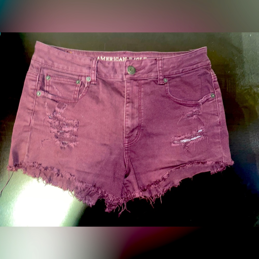 American Eagle Shorts - Maroon - Size 10